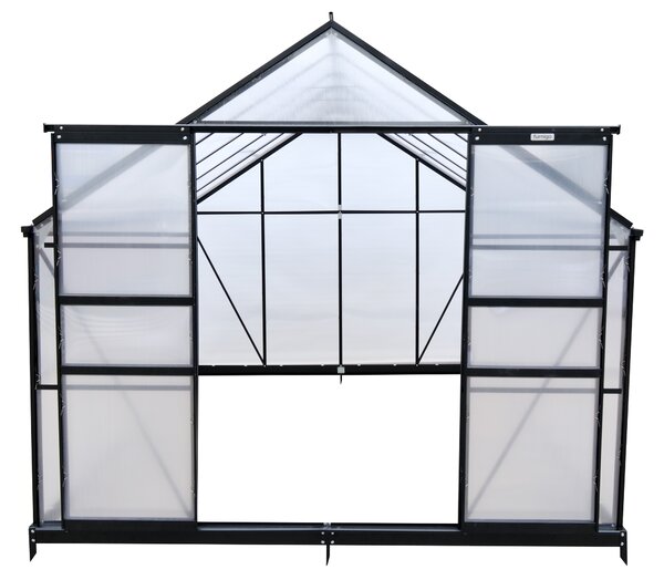 Furnigo Solară de grădină 310x250x195 cm + bază - negru