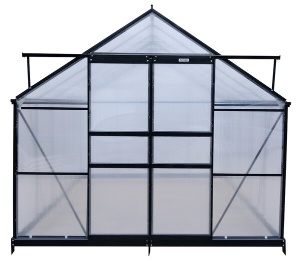 Furnigo Solară de grădină 310x250x195 cm + bază - negru