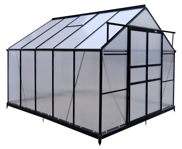 Furnigo Solară de grădină 310x250x195 cm + bază - negru