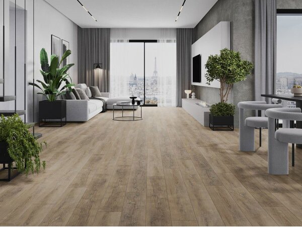 Mexen Casa Grande panouri vinilice 1227 x 187 mm LVT Dryback 2,5 mm, substrat PVC, 4 V-Fuga, Stejar - F1314-1227-187-255-4V1-01