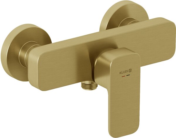 Kludi Renon baterie de duș perete auriu 42831N075