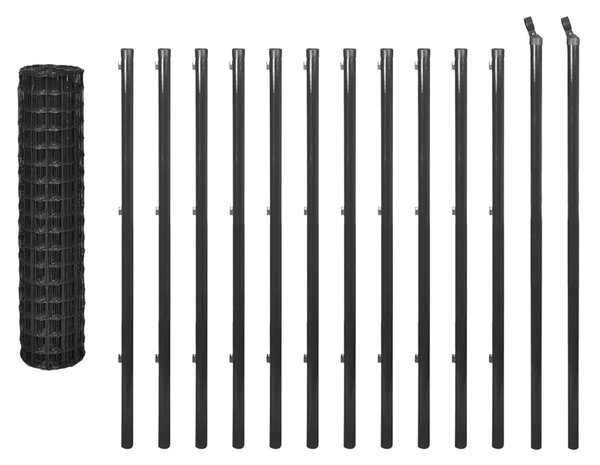Euro gard, gri, 25 x 1,2 m, oțel
