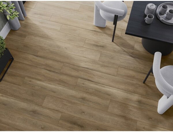 Mexen Long Creek probă panouri vinilice SPC 6,5 mm, substrat IXPE 1,5 mm, 4 V-Fugă, Stejar - F1050-S