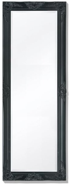 Oglindă verticală în stil baroc 140 x 50 cm negru