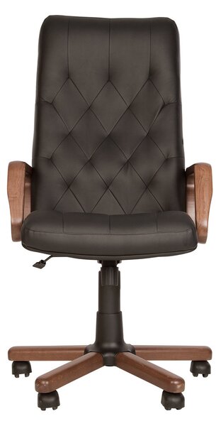Scaun directorial HAVANA EXTRA, Negru piele naturala