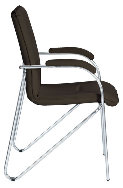 Scaun vizitator MULLER Soft, Wenge piele ecologica