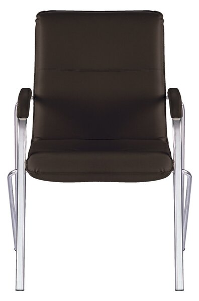Scaun vizitator MULLER Soft, Wenge piele ecologica