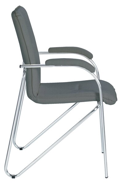 Scaun vizitator MULLER Soft, Gri stofa zesta