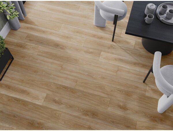 Mexen San Marcos probă panouri din vinil SPC 6,5 mm, suport IXPE 1,5 mm, 4 V-Fuga, Stejar - F1048-S
