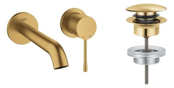 Set baterie lavoar Grohe Essence New 19408GN1, dop pentru lavoar Grohe 65807GN0