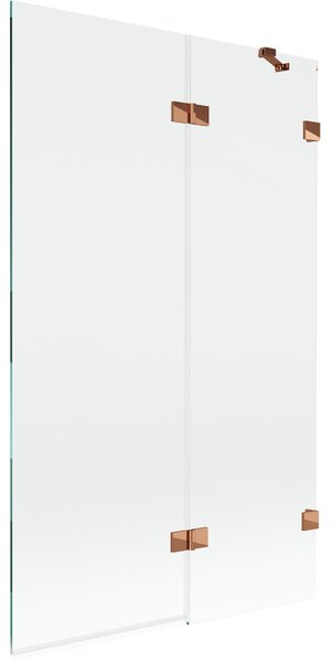 Mexen Lunar paravan de cada 2-panouri dreapta 110 x 150 cm, transparent, aur roz - 897-110-100-60-00-P