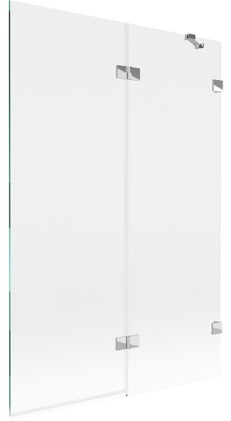 Mexen Lunar paravan de cadă cu 2 panouri, dreapta, 120 x 150 cm, transparent, crom - 897-120-100-01-00-P