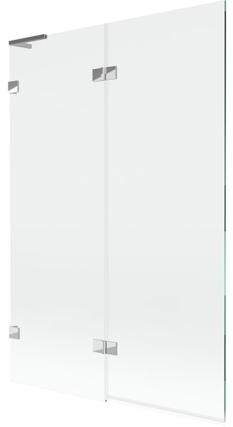 Mexen Lunar L paravan pentru cadă cu 2 uși stânga 120 x 150 cm, transparent, crom - 897L-120-100-01-00-L