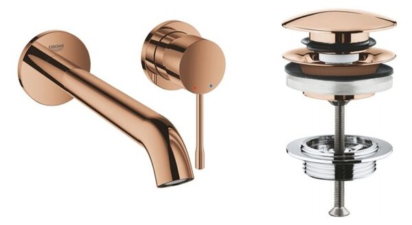 Set baterie lavoar Grohe Essence New 19967DA1, dop pentru lavoar Grohe 65807DA0