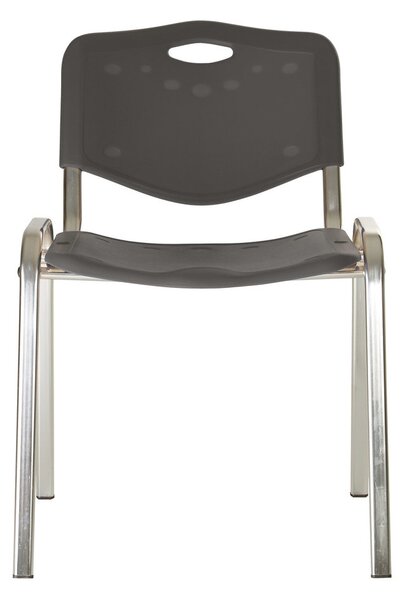Scaun vizitator GOA CHROME Plast, Gri