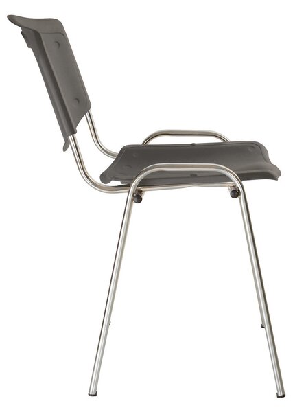Scaun vizitator GOA CHROME Plast, Gri