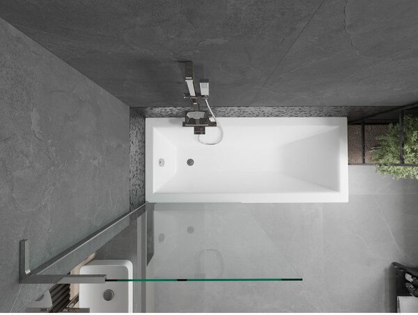 Mexen Next L paravan de baie cu 1 panou, 80 x 150 cm, transparent, crom - 895-080-000-03-00-01