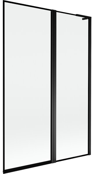 Mexen Mist L paravan de baie 2-canaturi dreapta 120 x 150 cm, ramă neagră, negru - 8A9L-120-011-70-70-P