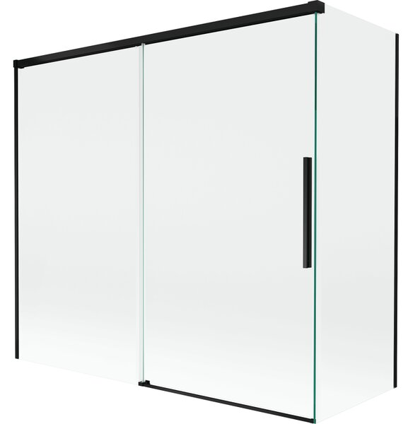 Mexen Rox paravan de duș culisant cu 2 uși 170 + 80 x 150 cm, transparent, negru - 8C9-170-080-70-00