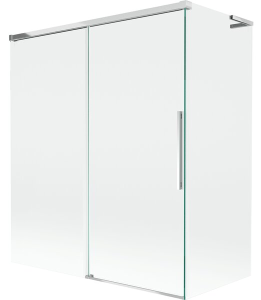 Mexen Rox L paravan cadă cu 2 uși glisante 140 + 70 x 150 cm, transparent, crom - 8C9L-140-070-01-00