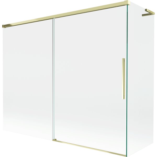 Mexen Rox L Paravan Cadă 2-ulei Glisant 190 + 80 x 150 cm, transparent, auriu - 8C9L-190-080-50-00