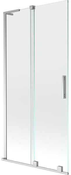 Mexen Velar L paravan de baie cu 2 uși glisante 95 x 150 cm, transparent, crom - 896-095-003-01-01