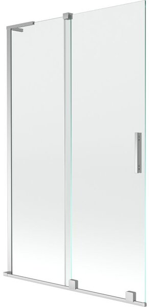 Mexen Velar L paravan de cadă cu 2 uși glisante 110 x 150 cm, transparent, crom - 896-110-003-01-01