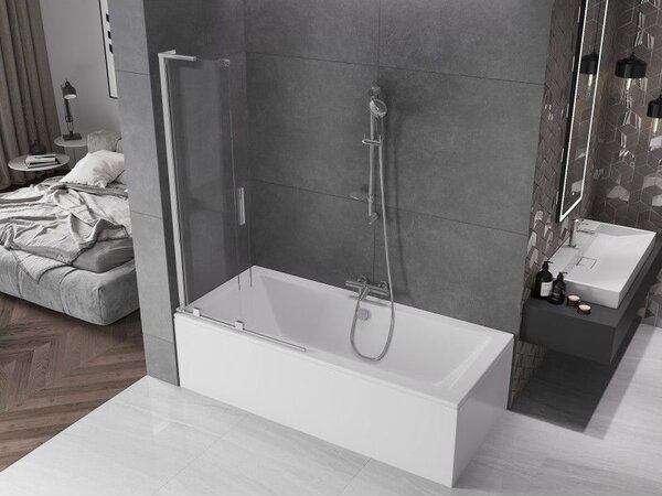 Mexen Velar L paravan de baie cu 2 uși glisante 95 x 150 cm, transparent, crom - 896-095-003-01-01