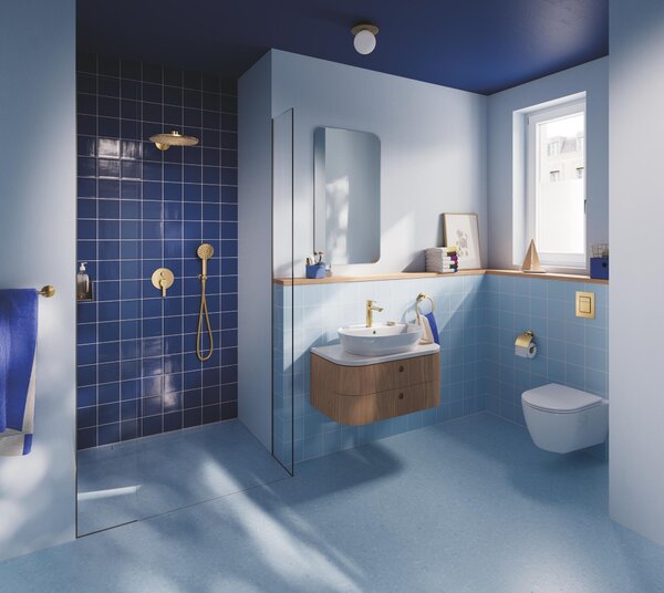 Grohe Lineare baterie cadă-duș ascuns Brushed Cool Sunrise 24095GN1
