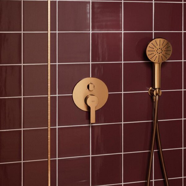 Grohe Lineare baterie cadă-duș ascuns Brushed Warm Sunset 24095DL1