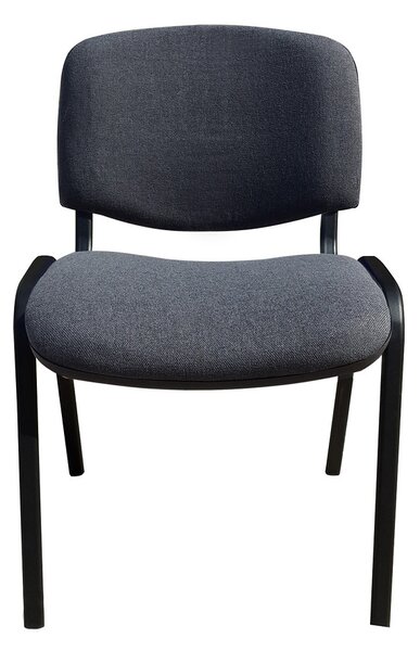 Scaun vizitator GOA BLACK, Gri inchis stofa cagliari