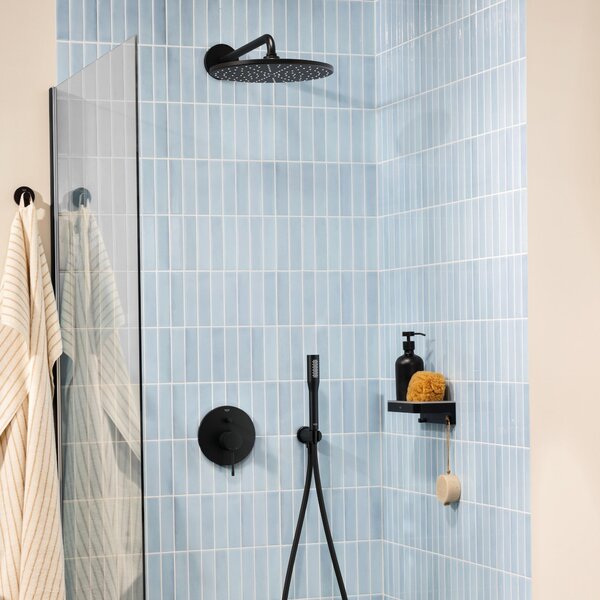 Grohe Essence New baterie cadă-duș perete negru 192852431