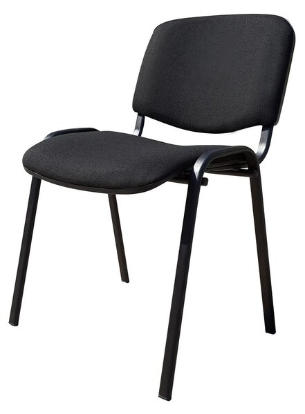 Scaun vizitator GOA BLACK, Negru stofa cagliari
