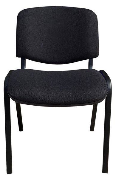 Scaun vizitator GOA BLACK, Negru stofa cagliari
