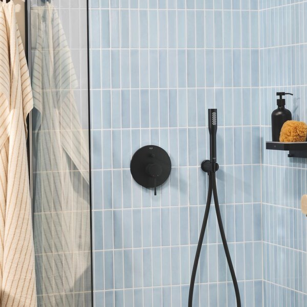 Grohe Essence New baterie cadă-duș perete negru 192852431