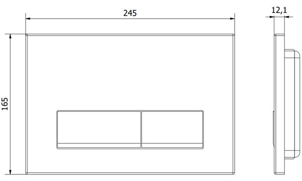 Mexen Fenix ​​​​12, buton de întors pentru modulul Mexen, crom mat, 601202