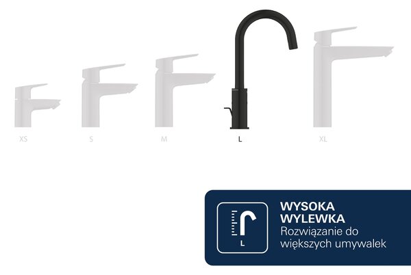 Grohe Lineare New baterie lavoar stativ negru 232962431