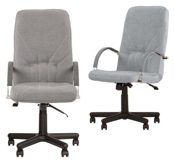 Scaun directorial MAVIS, mecanism Anyfix, textil microfibra, Gri