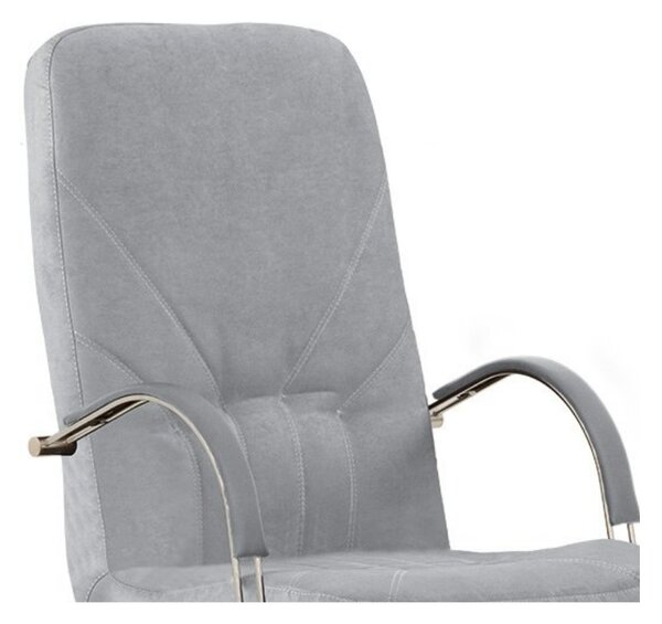 Scaun directorial MAVIS, mecanism Anyfix, textil microfibra, Gri