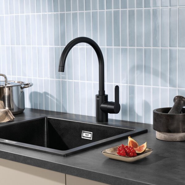 Grohe Get baterie bucătărie pe picior negru 314942431