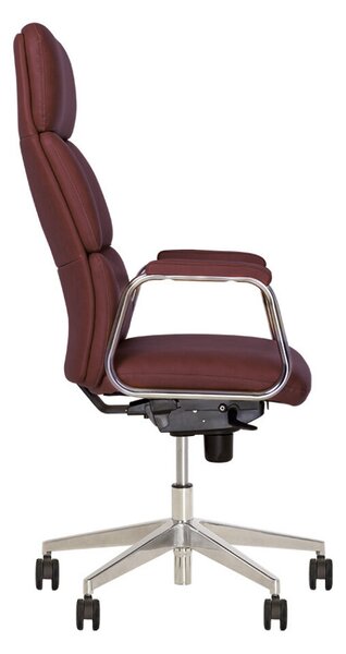 Set 2 scaune directoriale VEGAS, Bordo, piele ecologica