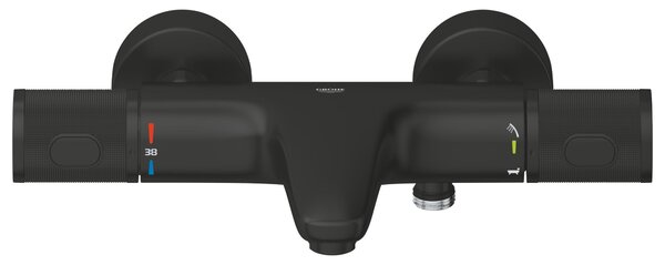 Grohe Precision Feel baterie cadă-duș perete cu termostat negru 347882430