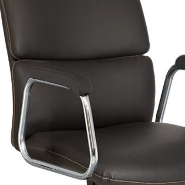 Set 2 scaune directoriale VEGAS, Negru, piele ecologica