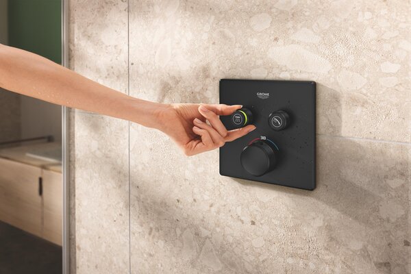 Grohe Grohtherm SmartControl baterie cadă-duș ascuns cu termostat negru 291242430