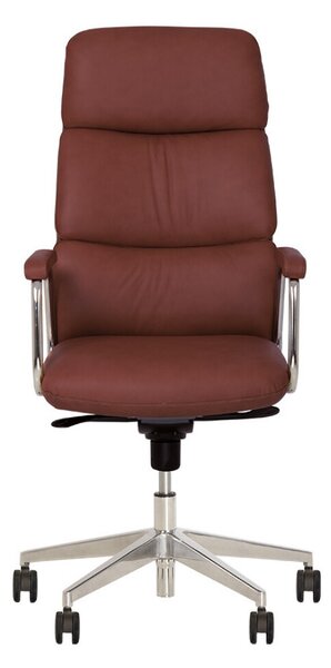 Set 2 scaune directoriale VEGAS, Bordo, piele ecologica