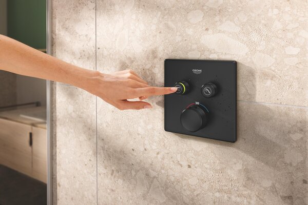 Grohe Grohtherm SmartControl baterie cadă-duș ascuns cu termostat negru 291242430