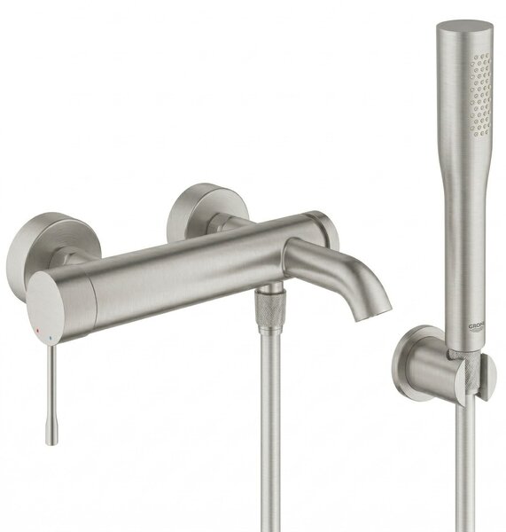 Set baterie cadă-duș Grohe Essence 33624DC1, duș de mână Grohe Euphoria 27400DC0, 27074DC0, 28362DC1