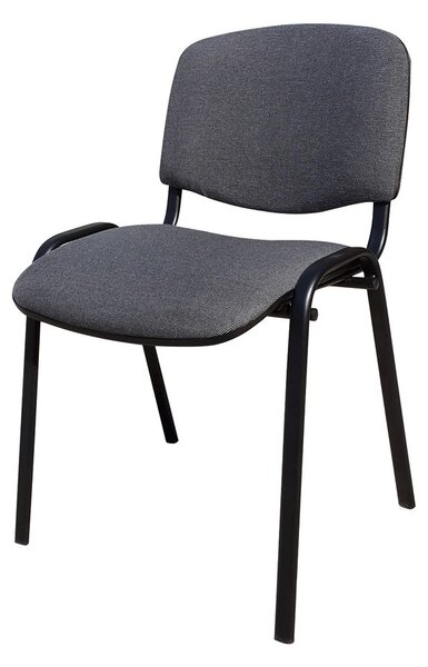 Scaun vizitator GOA BLACK, Gri stofa cagliari