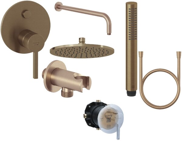 Set baterie cadă-duș Kludi Nova Fonte Puristic 20759N115, cap de duș Kludi A-QA 64325N1-00, 66514N1-00, 88022, 39120N1-00, 65567N1-00, 61071N1-00