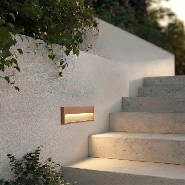 Lămpi de exterior Lucande, Trevin, Maro / Rugină, Aluminiu, Modern